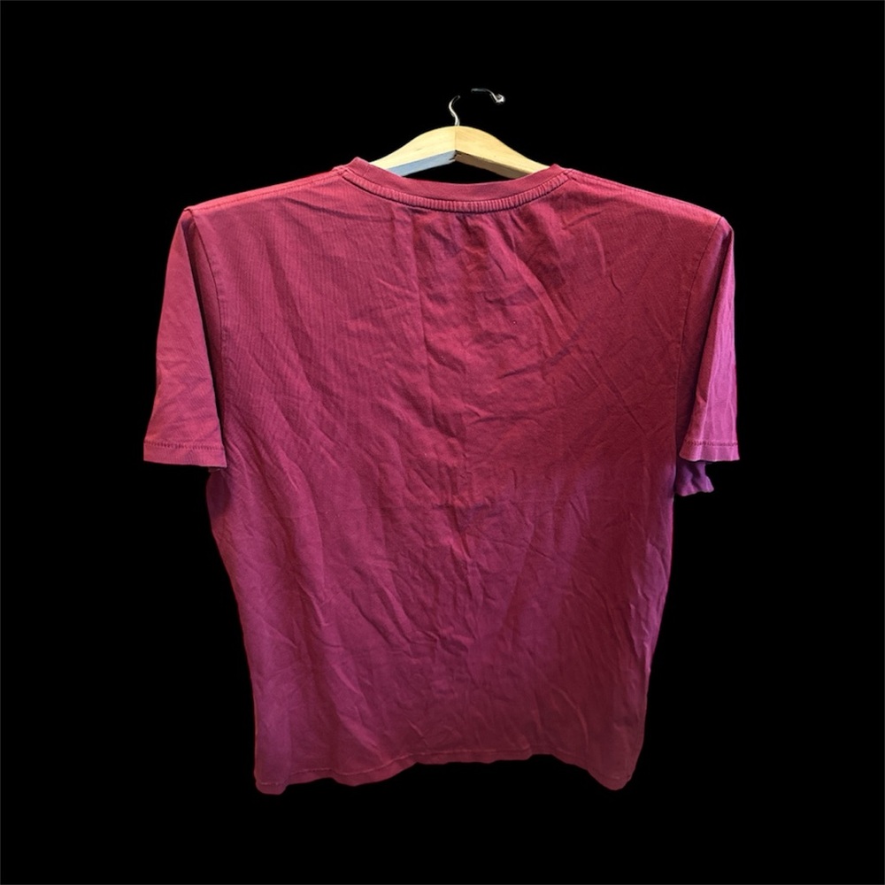 Timberland Men’s Size Small Deep Red Short Sleeve Casual Organic Cotton T-Shirt - Picture 3 of 4